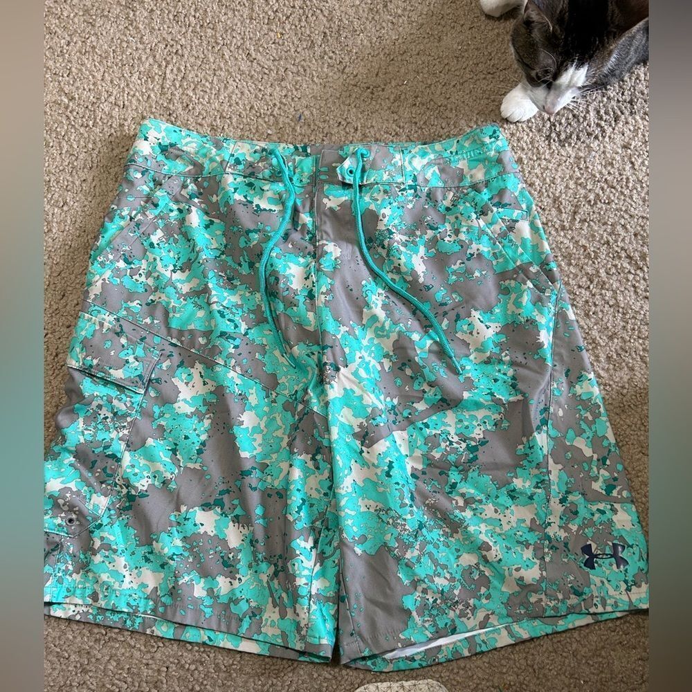 Under Armour Camo Swim Trunks